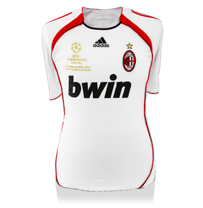 Camiseta firmada por Andrea Pirlo: AC Milan 2006-07 Edición final UEFA Champions League