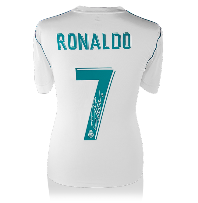 Camiseta firmada por Cristiano Ronaldo del Real Madrid 2018