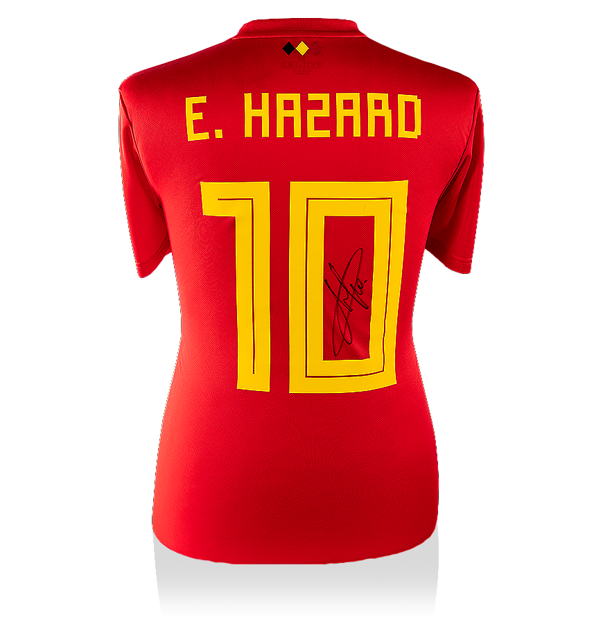 Camiseta firmada por Eden Hazard Belgica 2018