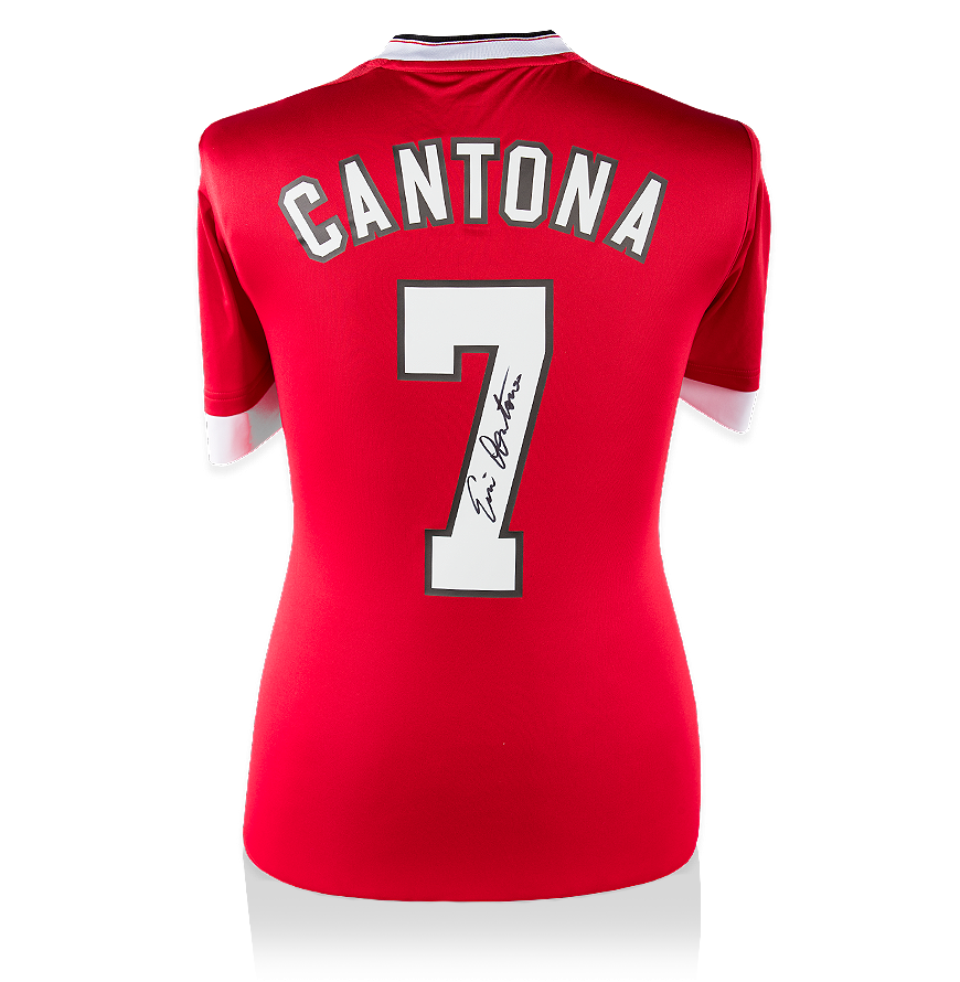 Camiseta firmada por Eric Cantona del Manchester United