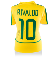 Camiseta firmada por Rivaldo Brasil Campeón del Mundo 2002