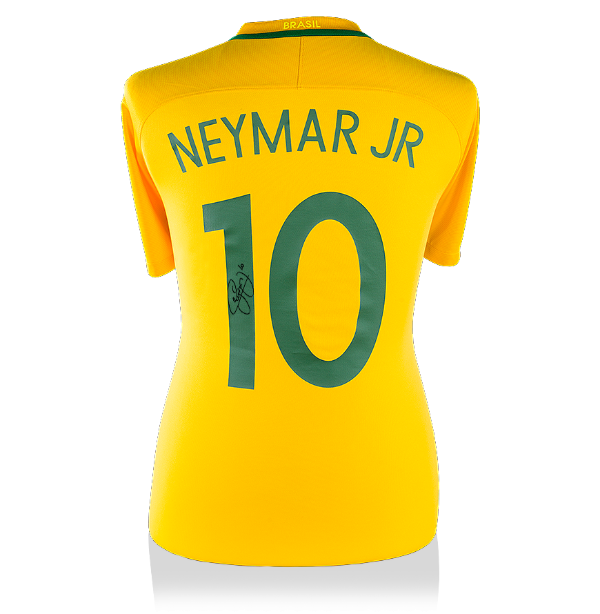 Camiseta firmada por Neymar Jr Brazil 2016-17 – Cracks Memorabilia